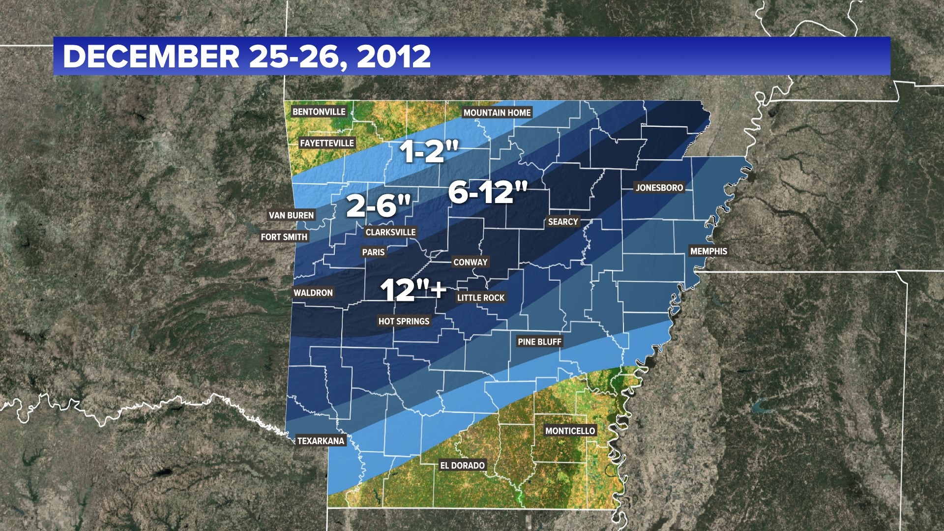 When Has Arkansas Had A White Christmas Newsonline