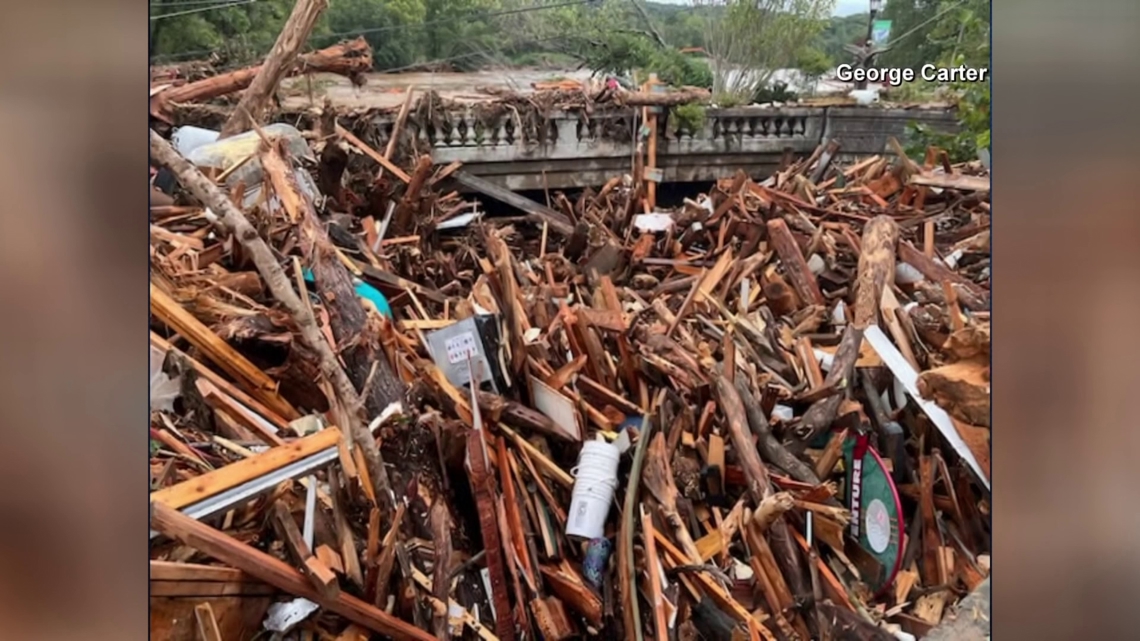 Hurricane Helene Destroys Chimney Rock Nc Post Apocalyptic Wthr