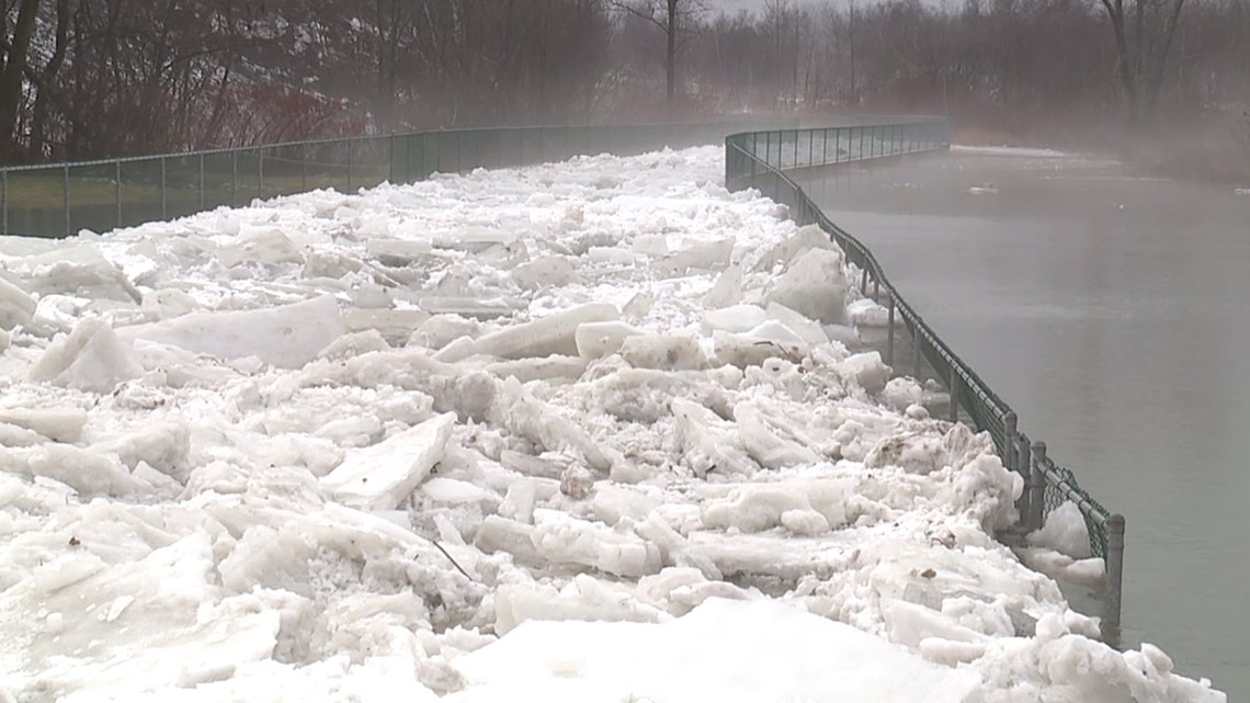 Ice Jams Cause Flooding Along Luzerne County Creek Wnep