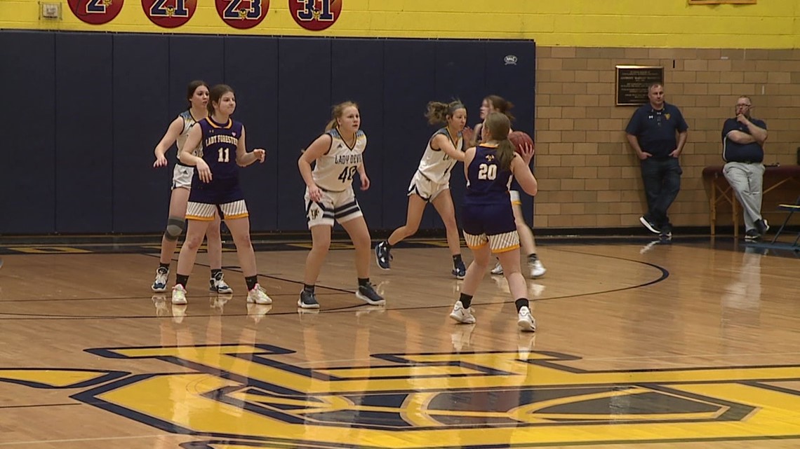 Forest City Vs Old Forge Girls Basketball Wnep