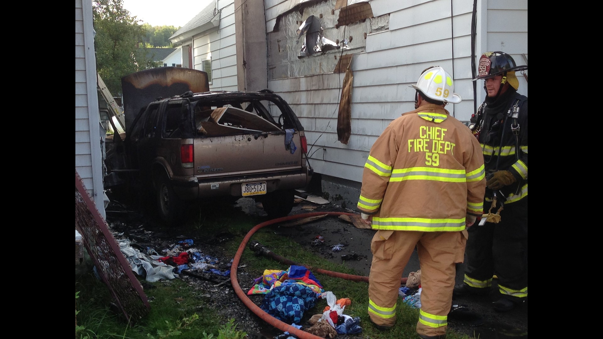 Vehicle Fire Spreads To Home Wnep