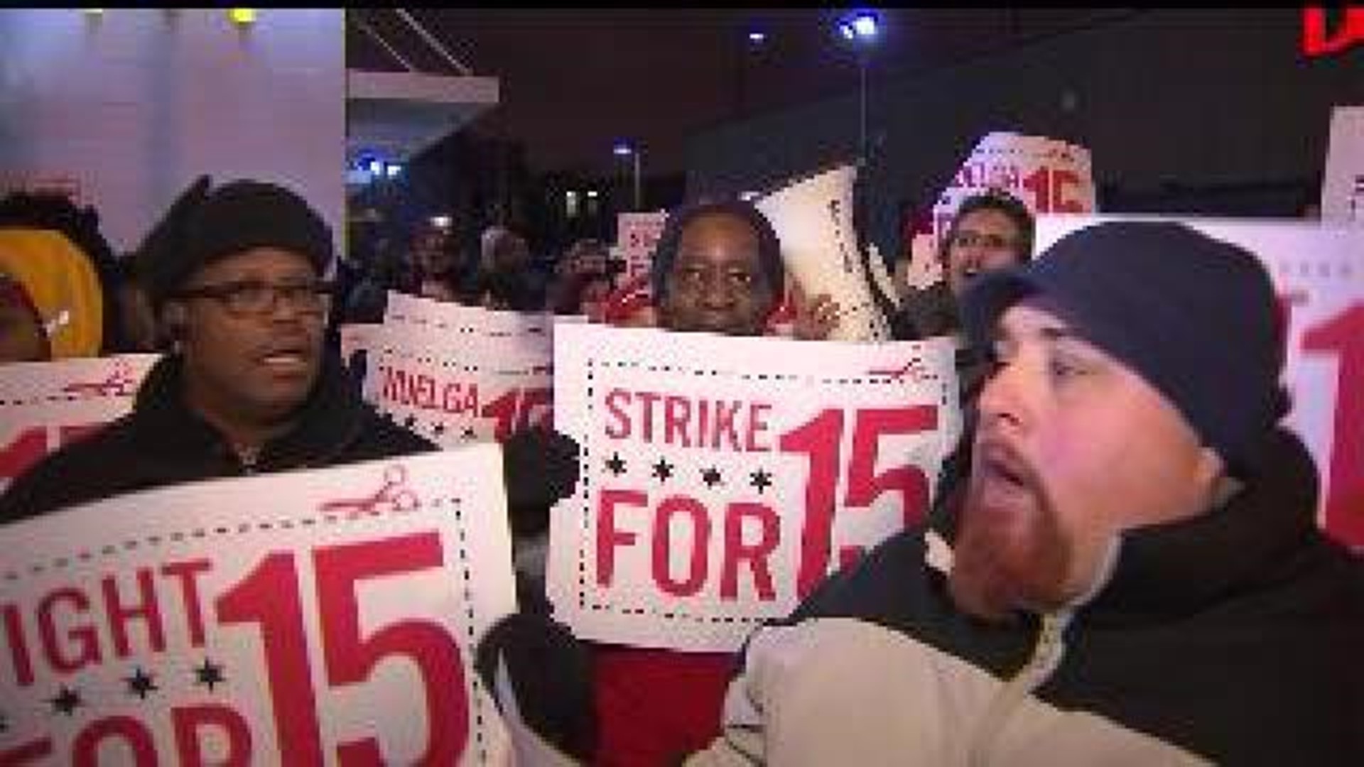 Protests Across The Country For An Increase In Minimum Wage Wqad