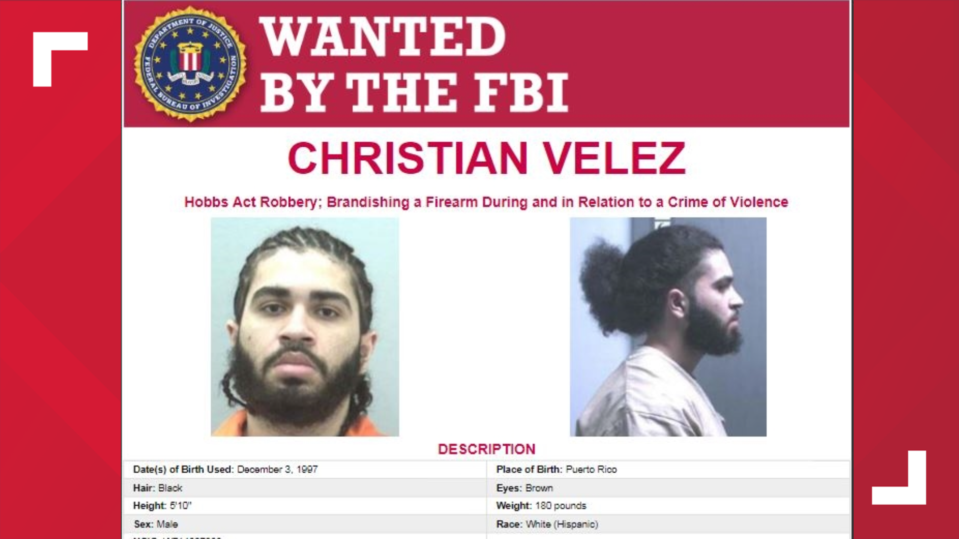 Man Wanted By FBI For Alleged CT Robbery Spree In Police Custody