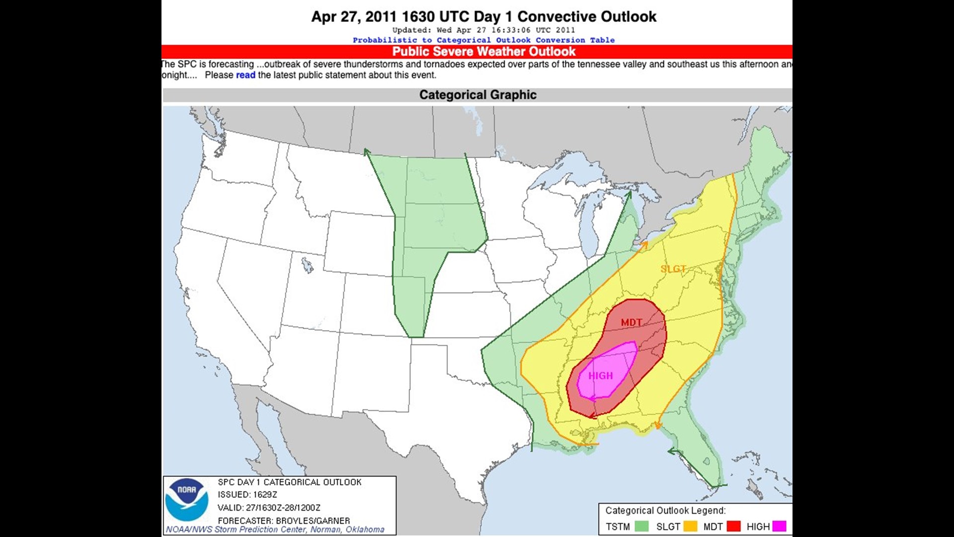 Looking Back Nine Years Ago April 27 2011 Super Outbreak