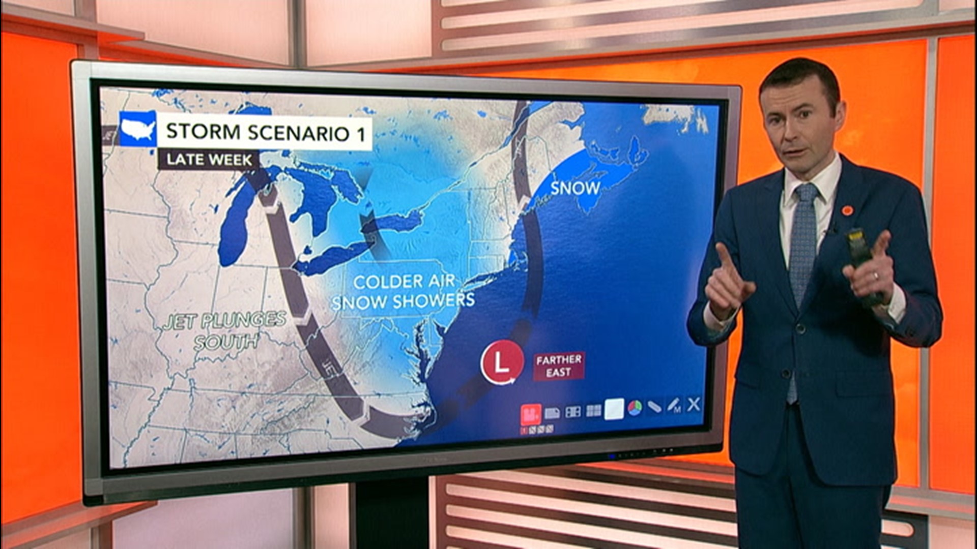 AccuWeather Senior Broadcast Meteorologist Geoff Cornish breaks down multiple scenarios for how a late-week storm could unfold in the Northeast.