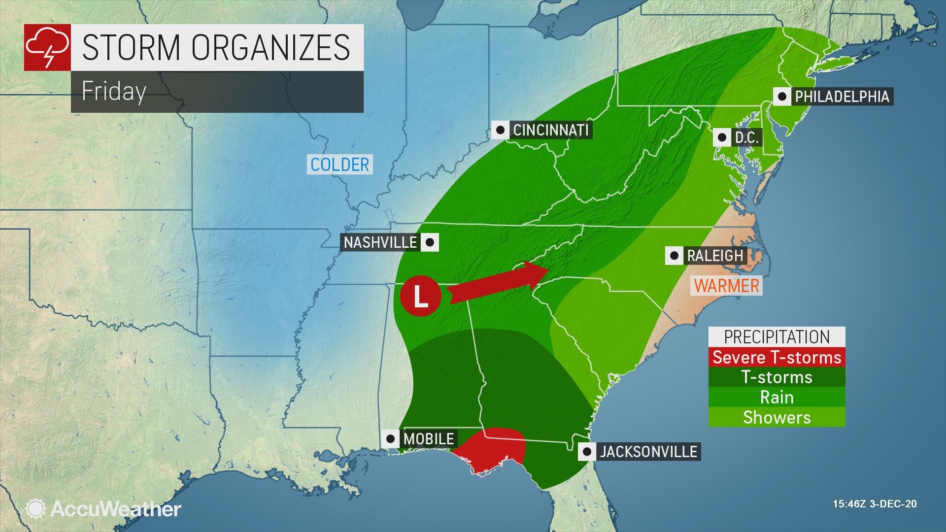 Strengthening East Coast storm likely to unload heavy snow, rain ...