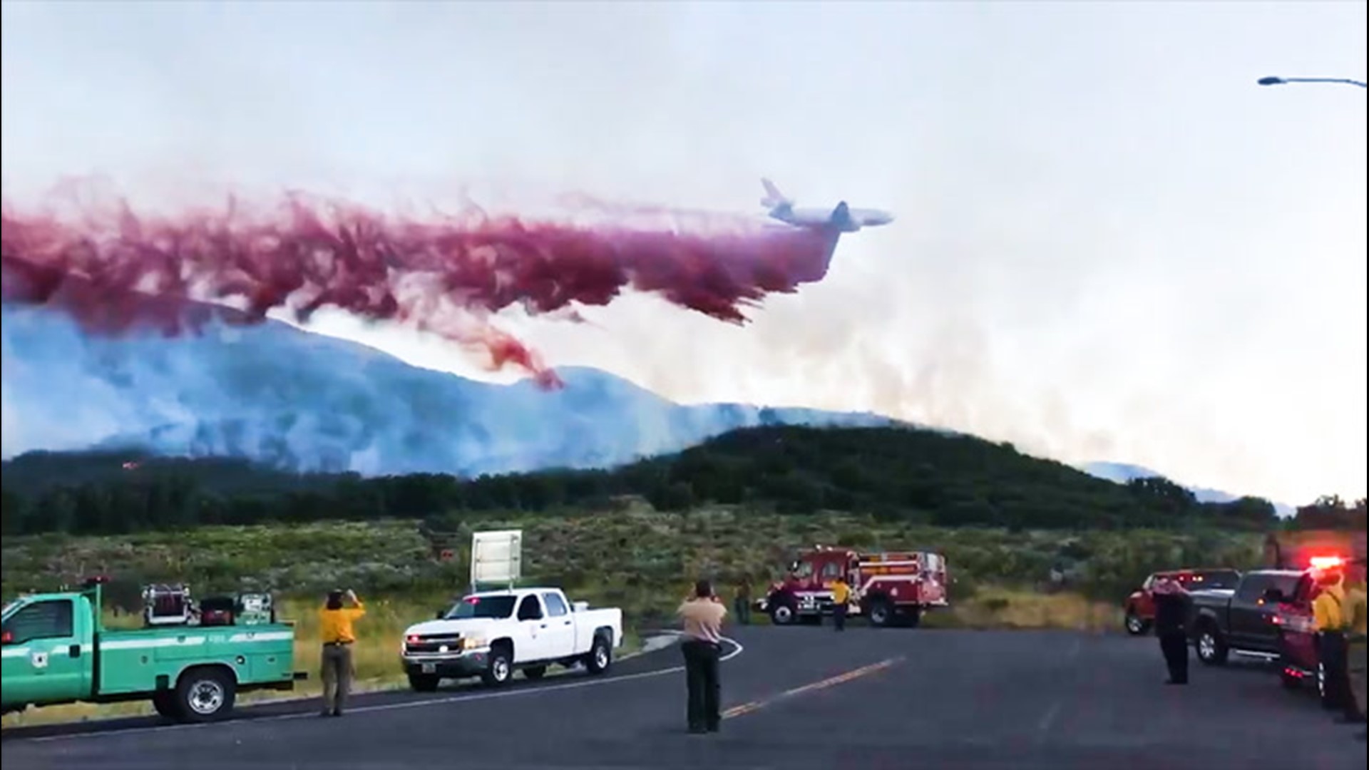 Residents living near Parleys Canyon, Utah, were ordered to evacuate on Aug. 6, as a wildfire quickly grew to more than 200 acres. Planes dropped retardant on the fire, which was believed to pose a threat to structures.