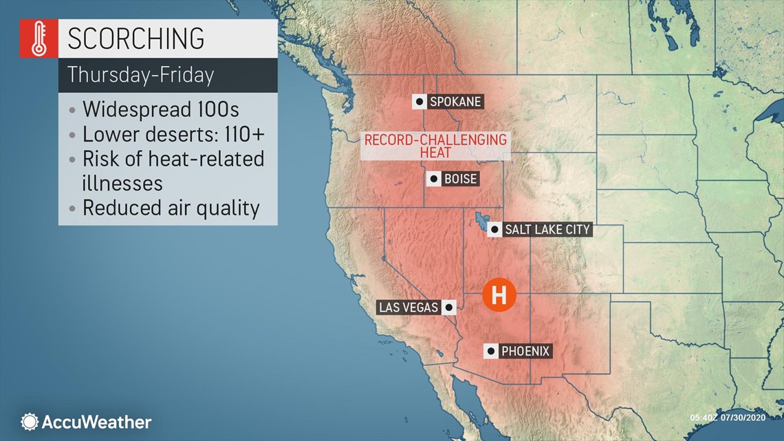 Scorching heat returns to Pacific Northwest, record temperature