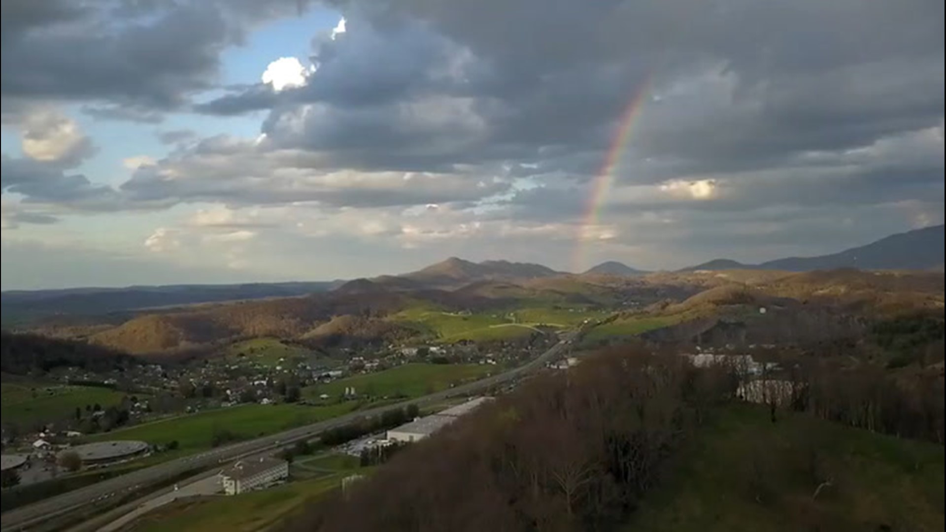 A gorgeous rainbow filled the skies in Lebanon, Virginia, on April 5.
