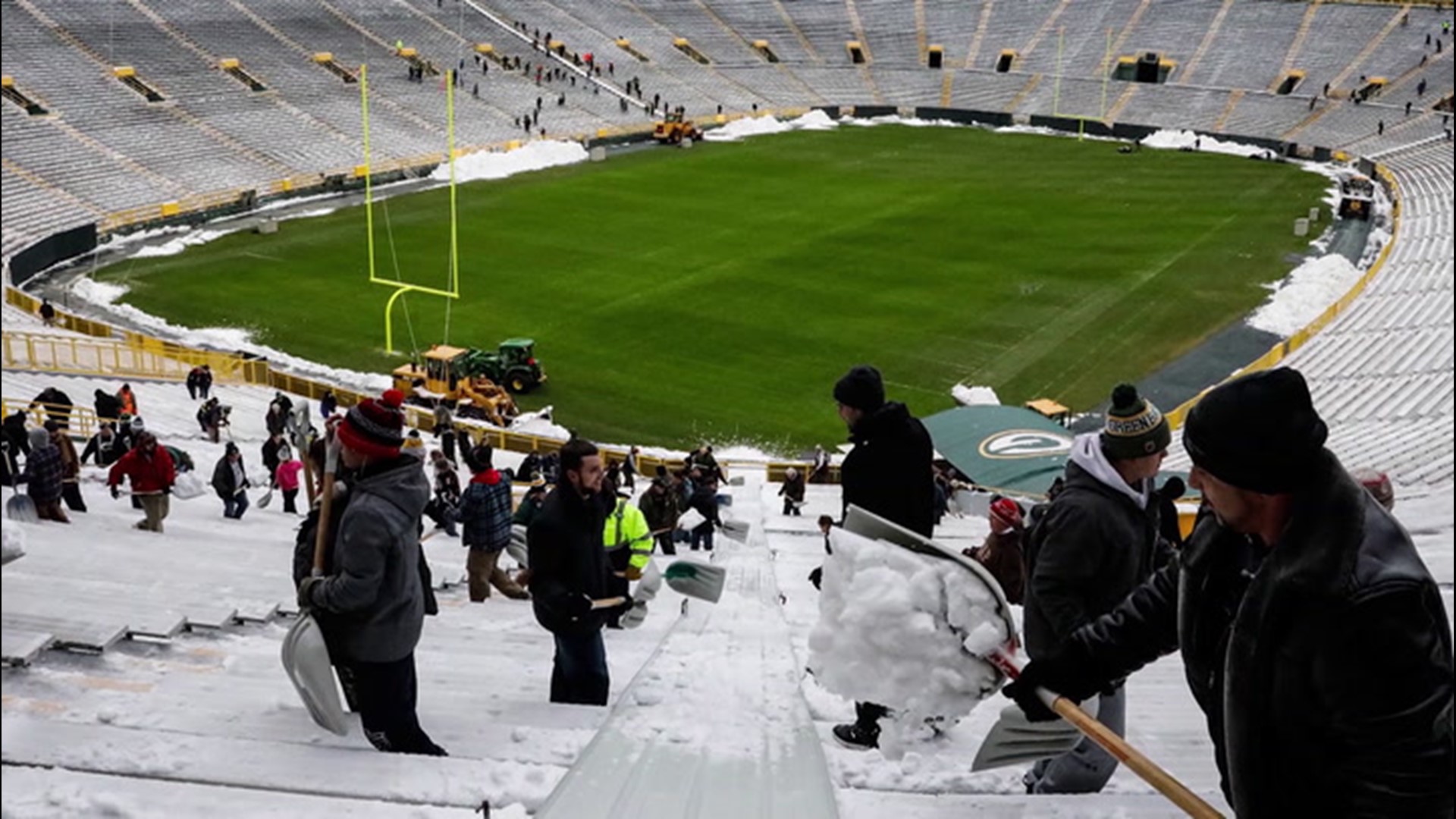 Three of the four NFL teams left standing to reach the Super Bowl have plenty of experience playing in snow - and clearing it.