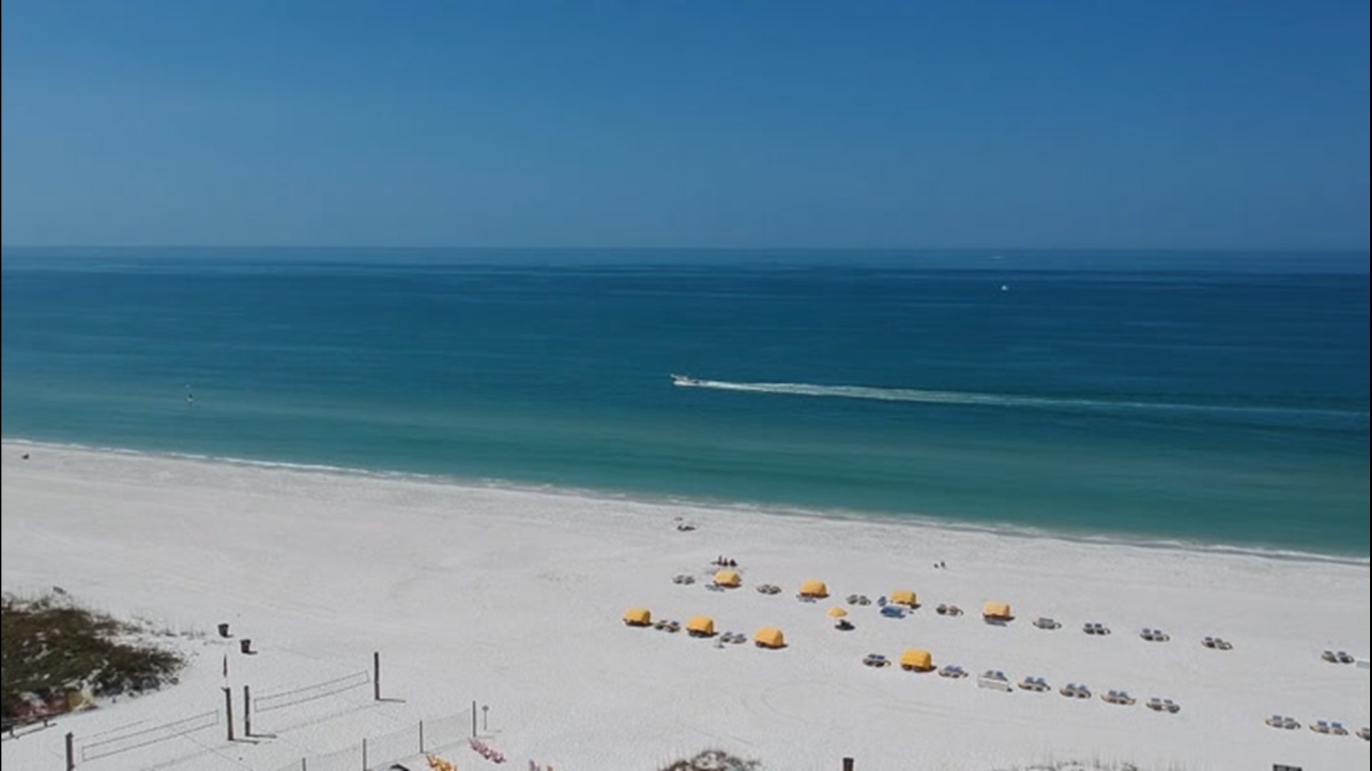 The beaches in St. Pete Beach, Florida, were completely devoid of people on March 21 after restrictions on beach access were put into place.