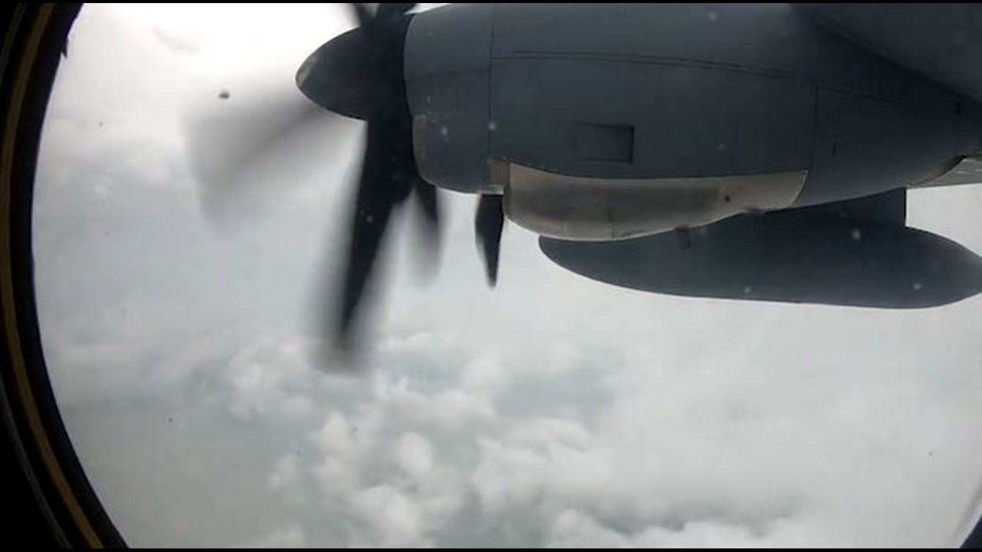 Air Force Reserve Hurricane Hunters released time-lapse video of their second pass through the eye of Hurricane Eta on Nov. 3.