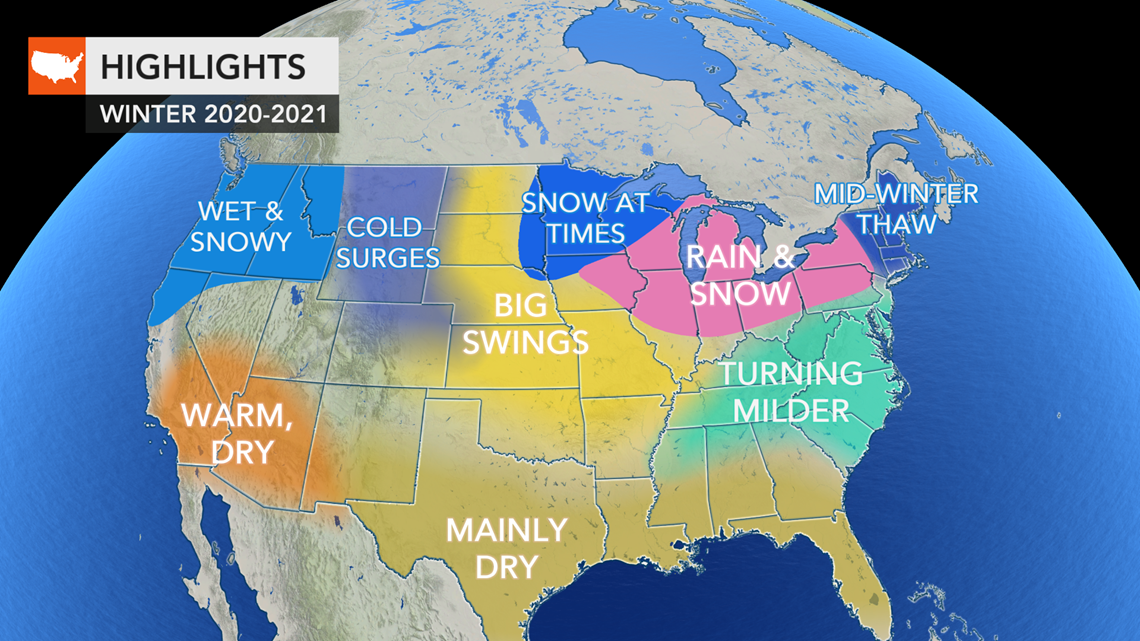 Winter Is Coming Heres The Winter Weather Forecast For Around The Country Wnepcom