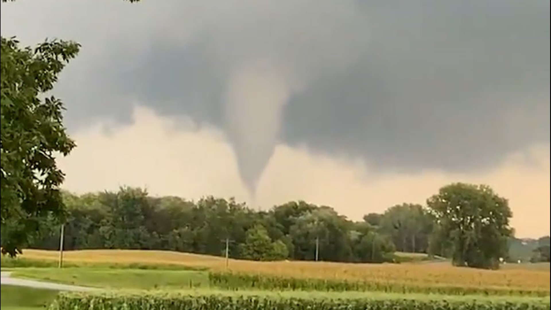 Severe storms brought flooding and funnel clouds to Minnesota on Aug. 14. This one shown is from just north of Brownton, Minnesota.