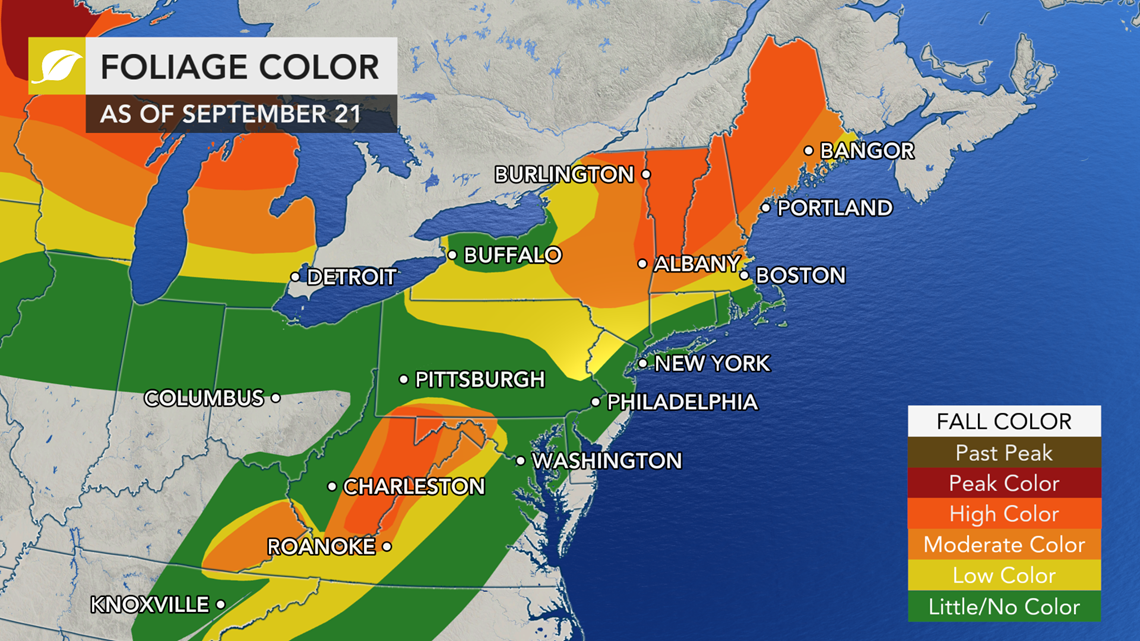 Vt Foliage Map 2020 How To Enjoy Fall Colors In 2020 Wqad Com