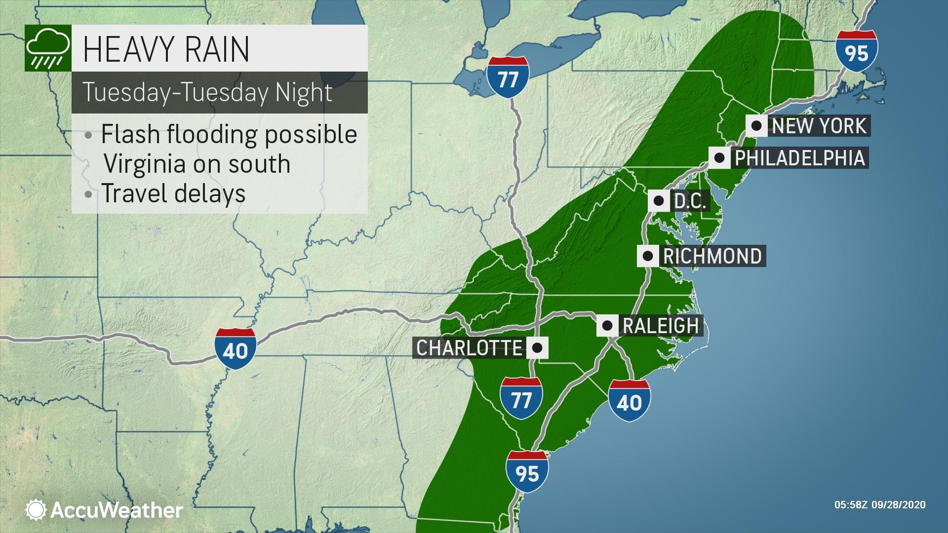 Cooler temperatures and rain forecast for the Northeast | 10tv.com