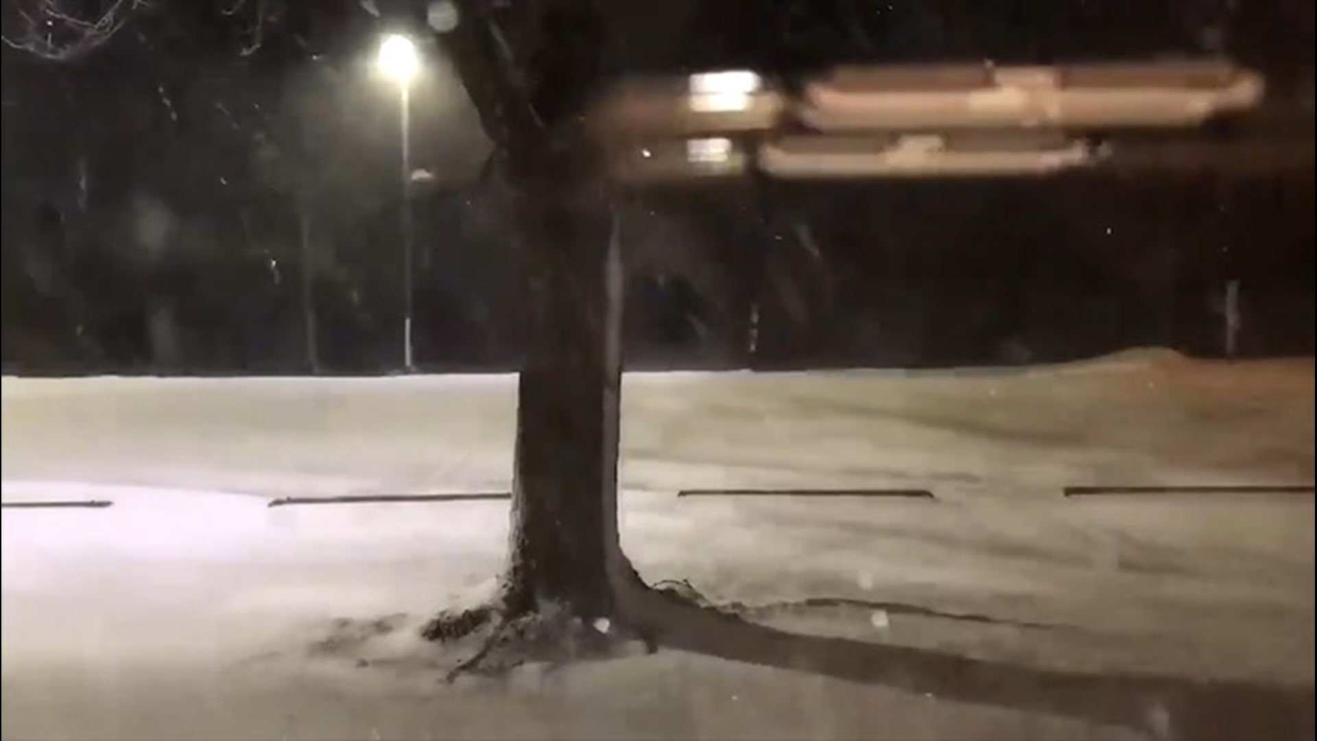 A storm brought several inches of snow to Iowa from Jan. 14-15, as you can see in this time-lapse footage from the National Weather Service.