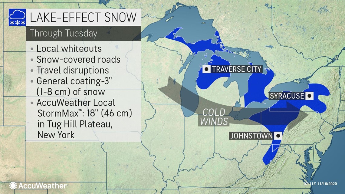 Lake Effect Snow Forecast For The Great Lakes 4133