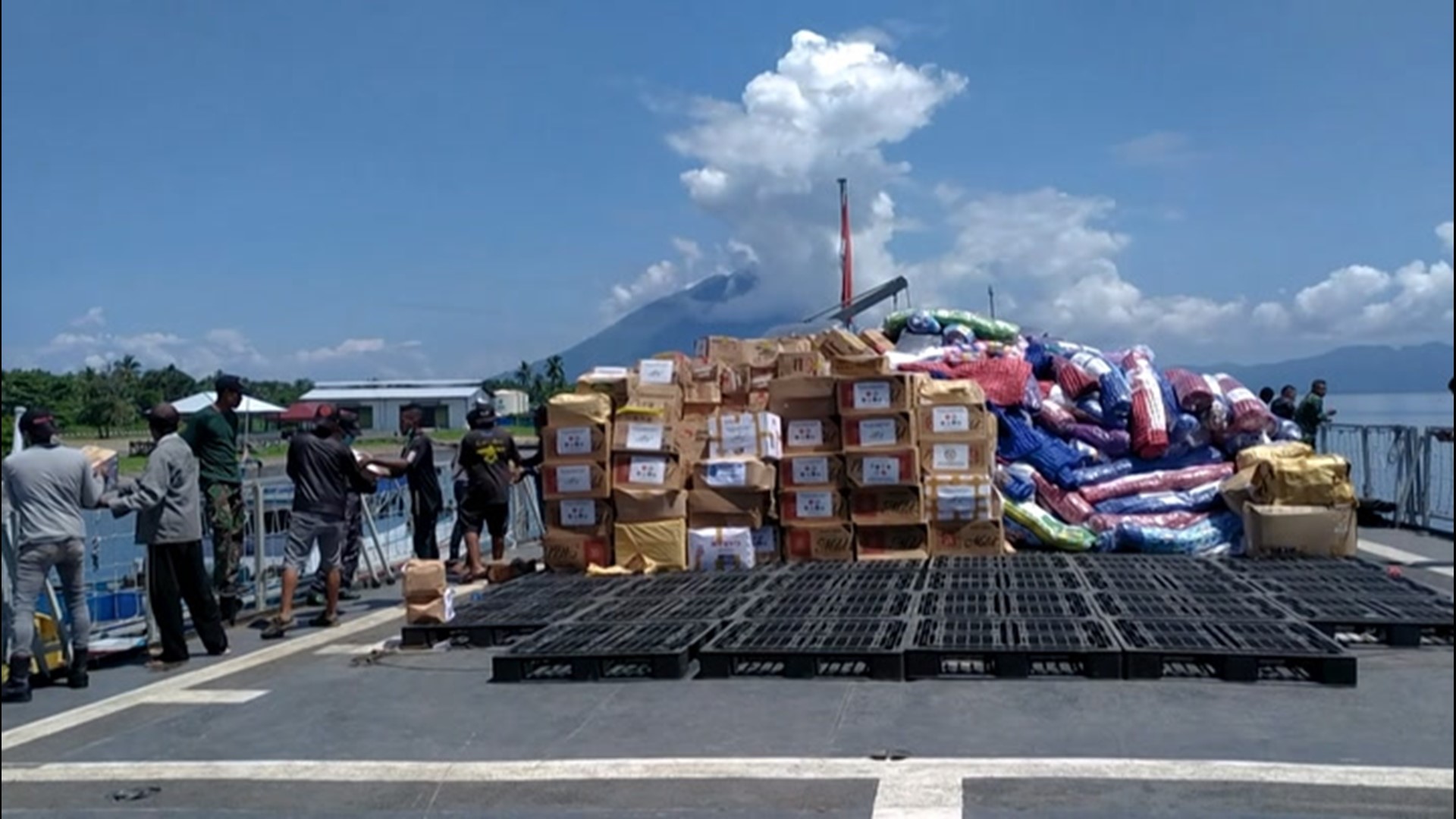 Aid arrived in Lembata, Indonesia, on April 8, for those impacted by a cyclone, which killed more than 200 people.