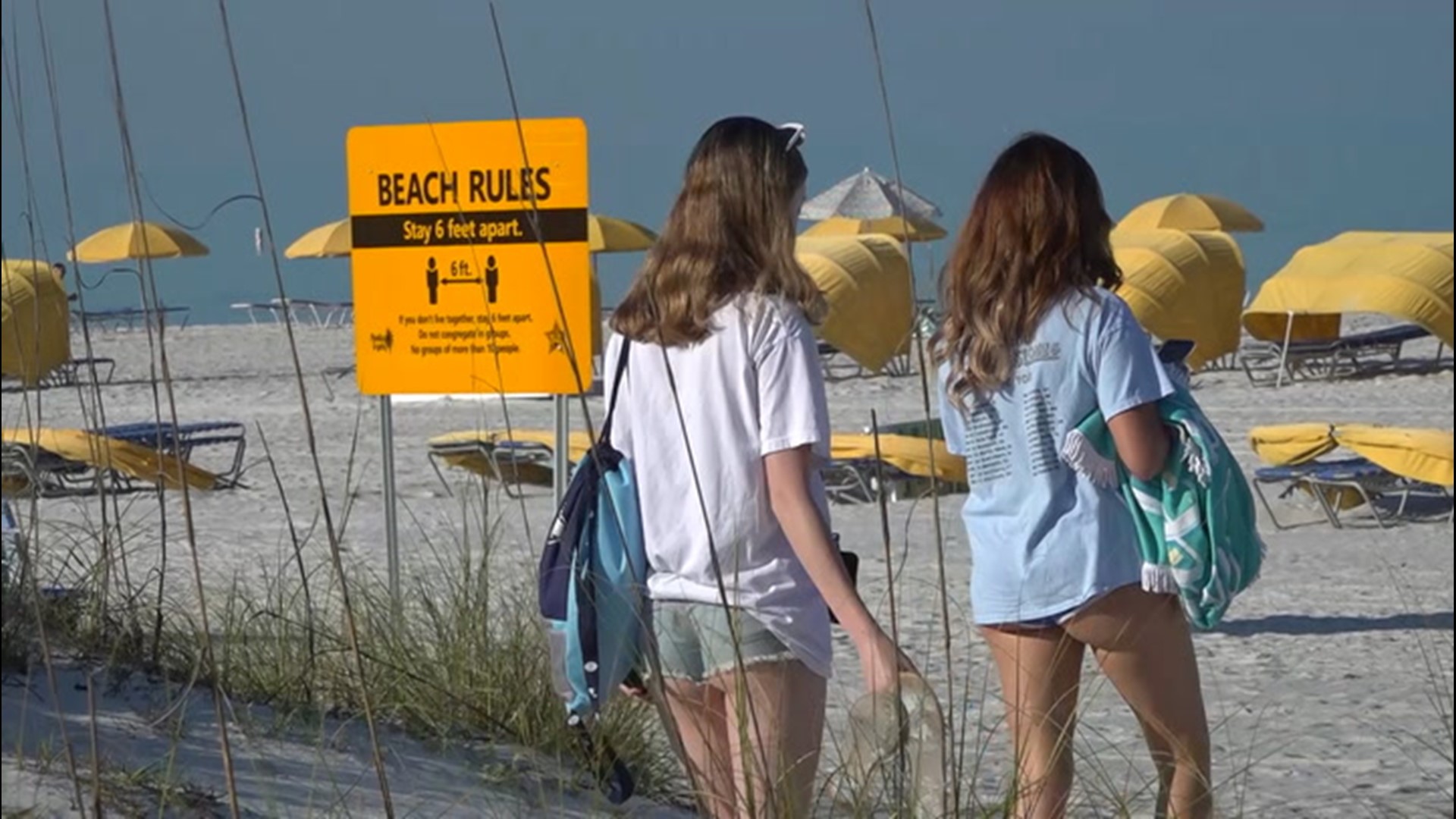 Thirty-five miles of iconic beaches, from Clearwater to St. Pete Beach, are back open after being closed for a month and a half due to COVID-19 concerns.
