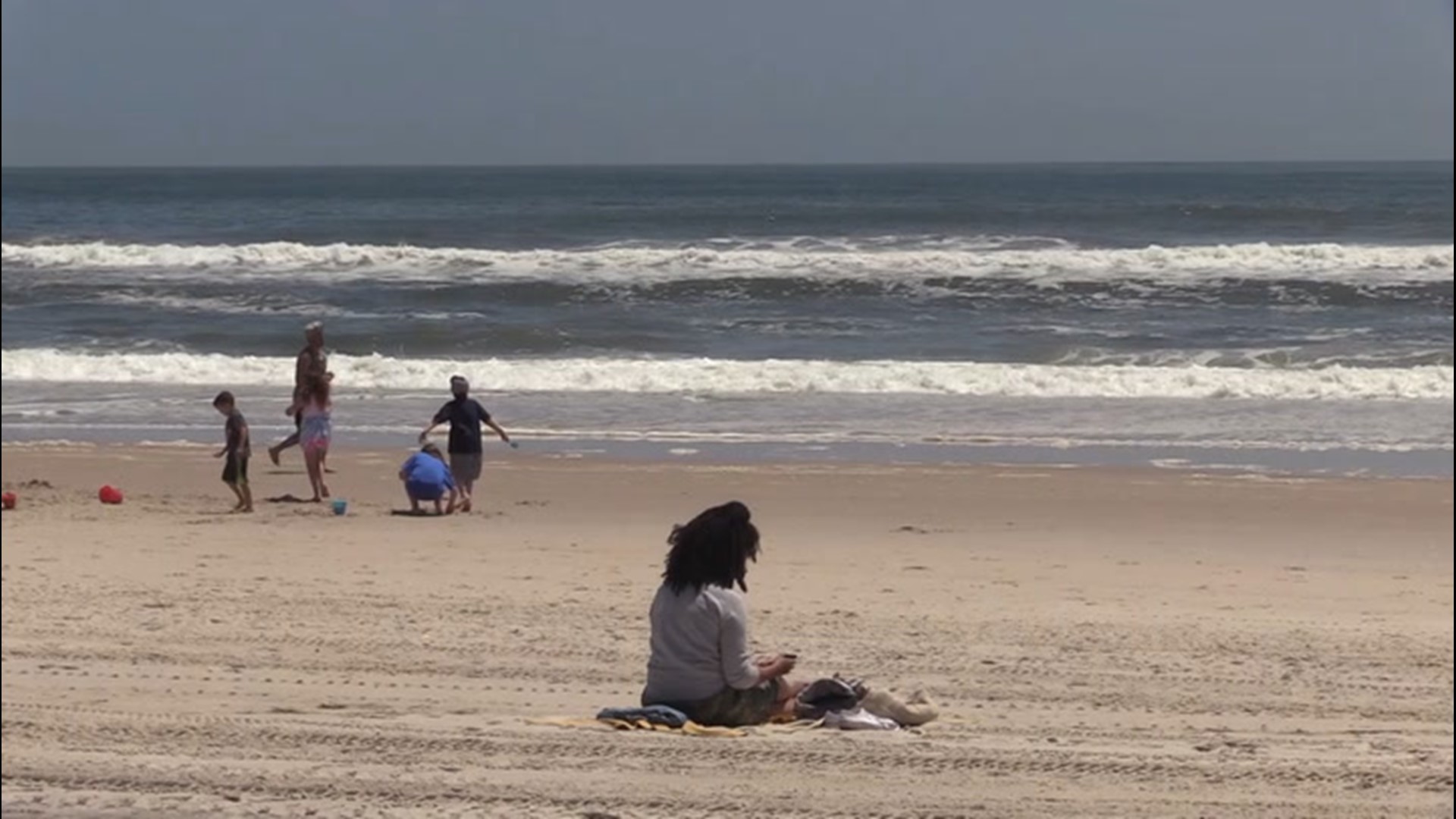 Accuweather's Dexter Henry visited Jones Beach one of several New York State beaches that opened Memorial Day Weekend