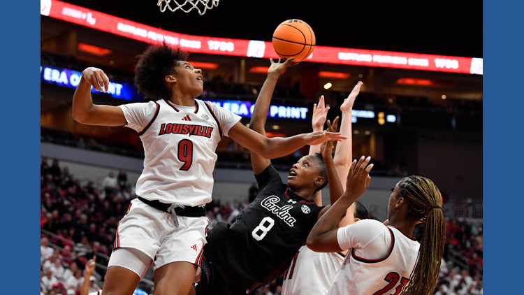 No. 3 South Carolina women outlast No. 22 Louisville 79-77 in ACC/SEC Challenge