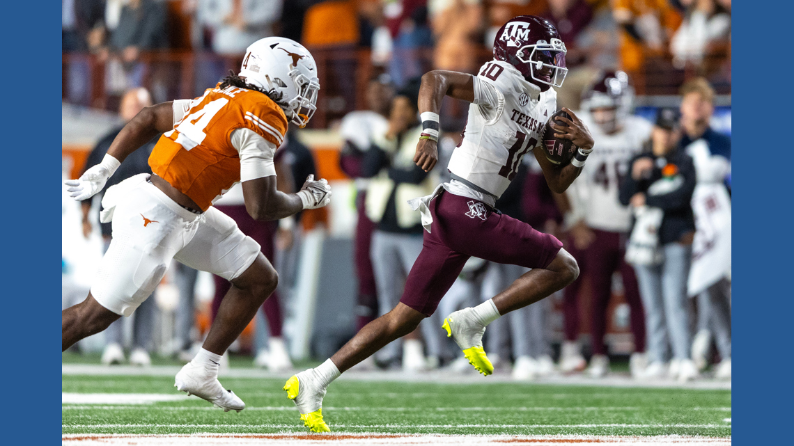 Marcel Reed House Texas A&M QB Marcel Reed returns after being helped off field in ...
