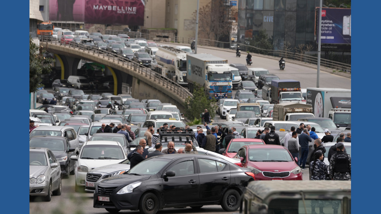 Protesters block Beirut roads after Cabinet approves new taxes that raise fuel prices