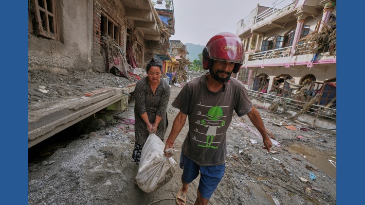 Nepal-China flood survivors reach safe areas as families await news of nearly 3,000 missing