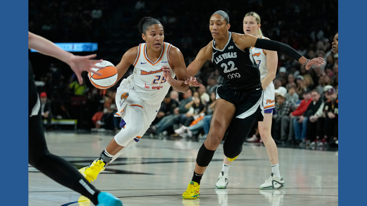 A'ja Wilson and Dana Evans lead Las Vegas Aces past Phoenix Mercury 89-86 in WNBA Finals opener