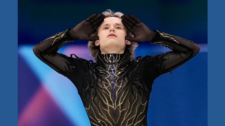 'Quad God' Ilia Malinin falls twice in Olympic disaster, allowing Mikhail Shaidorov to claim gold