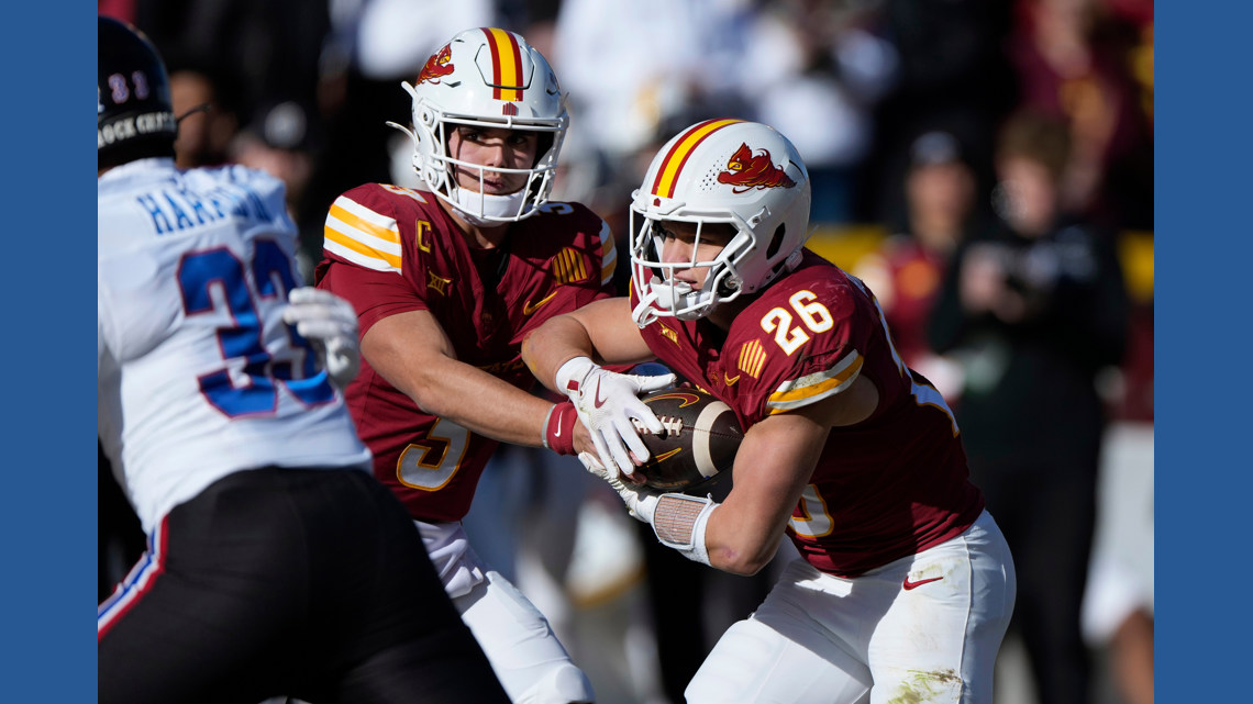 Iowa State snaps 3-game skid against Kansas 38-14