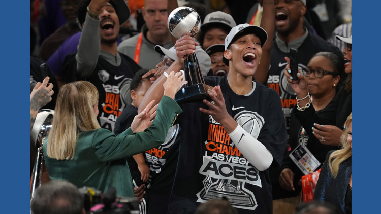 Aces celebrate third WNBA championship in four years with parade on Las Vegas Boulevard