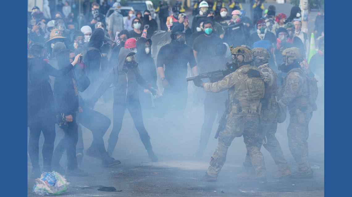 Judge in Oregon limits federal officers' tear gas use at Portland ICE ...