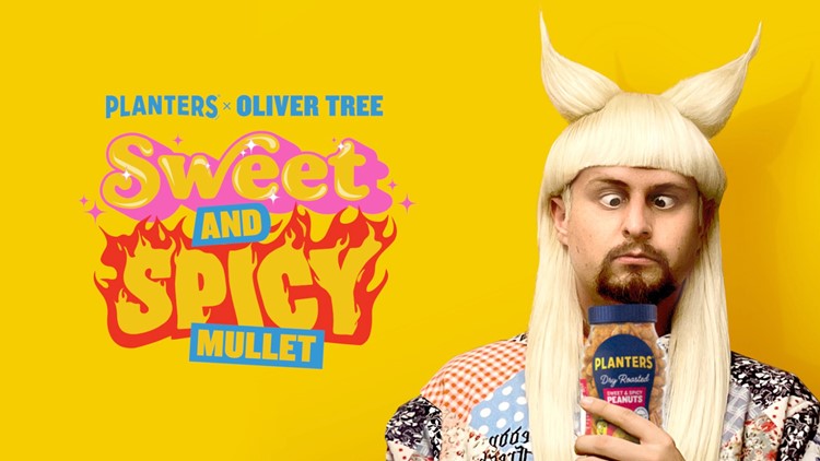 Planters Peanuts Teamed Up With TikTok Megastar Oliver Tree to Give Fans a Sweet & Spicy Mullet Makeover