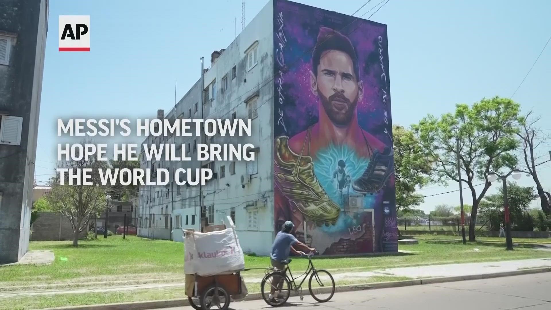 Residents of the city of Rosario, where Argentine soccer star Lionel Messi was born, have high hopes that he will return to the country with the World Cup trophy.
