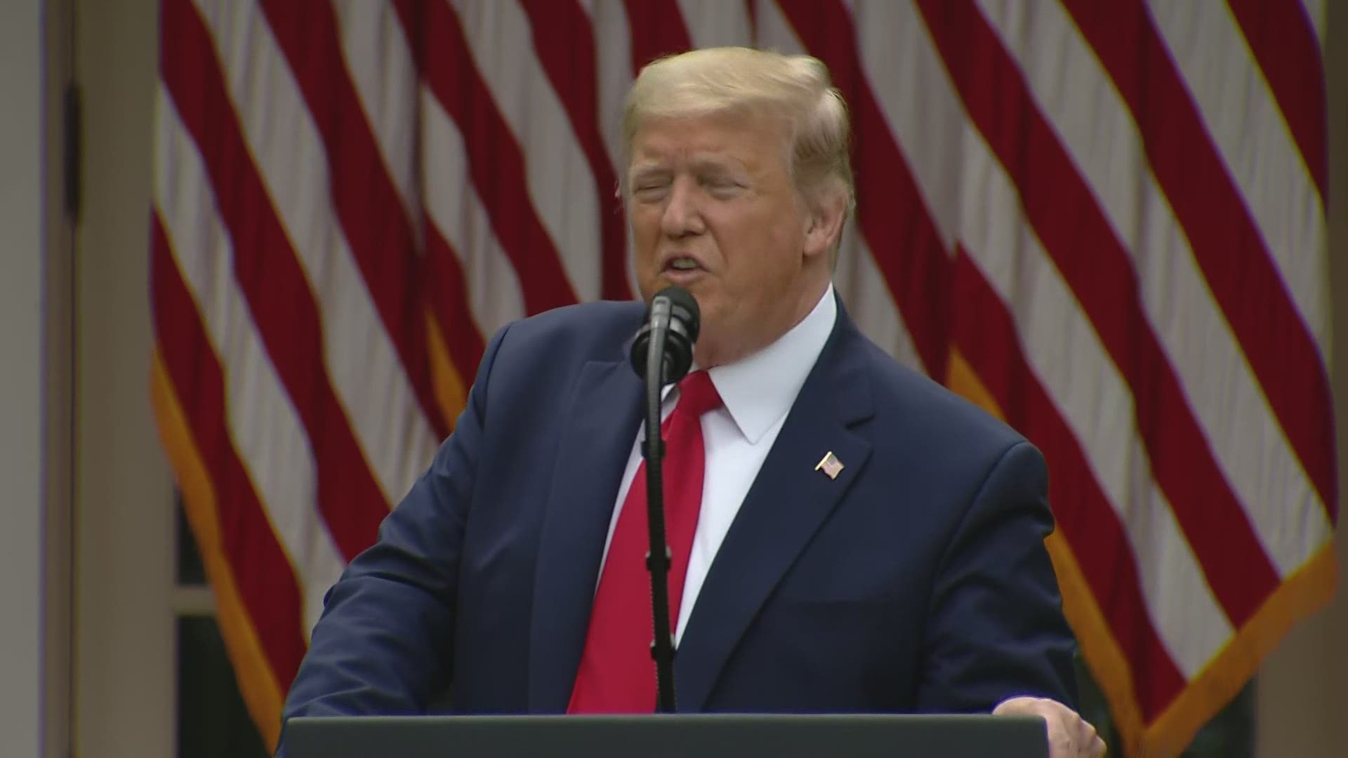 President Trump said that special treatment for Hong Kong will be eliminated.