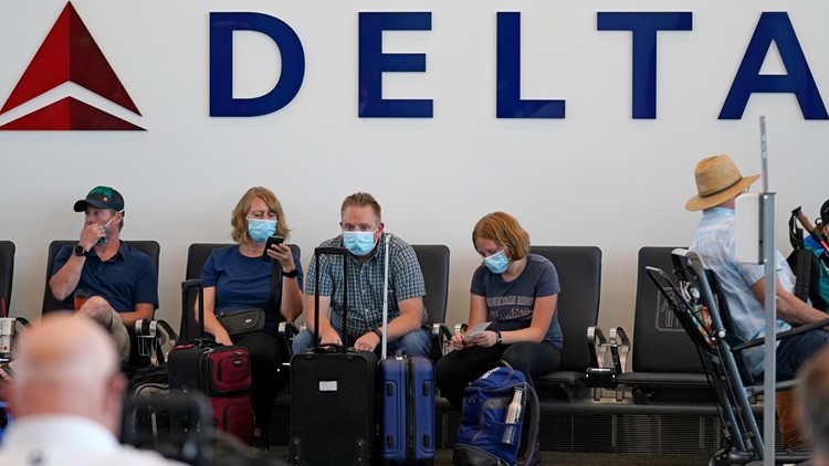 Delta Air Lines will make unvaccinated employees pay charge