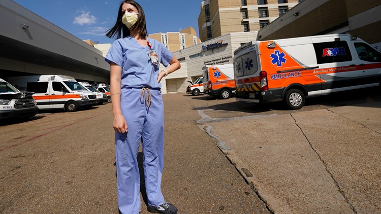 Hospitals in crisis in least vaccinated state in US