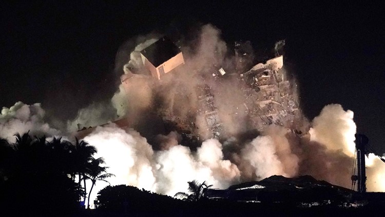 Search back on after rest of South Florida condo demolished