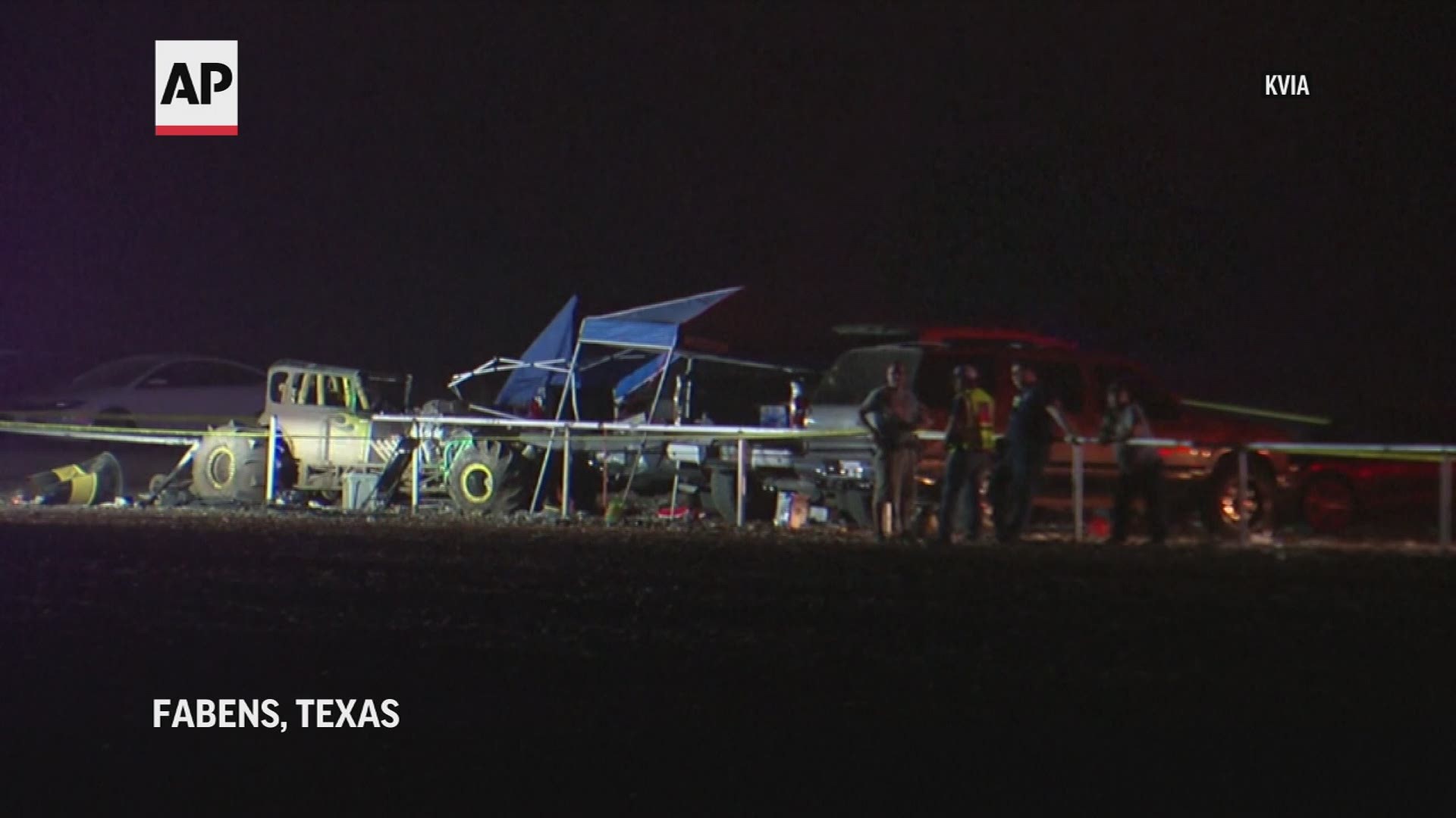 The El Paso County Sheriff’s Department says the crash happened Sunday night at a racetrack in Fabens, about 40 miles southeast of El Paso, Texas.