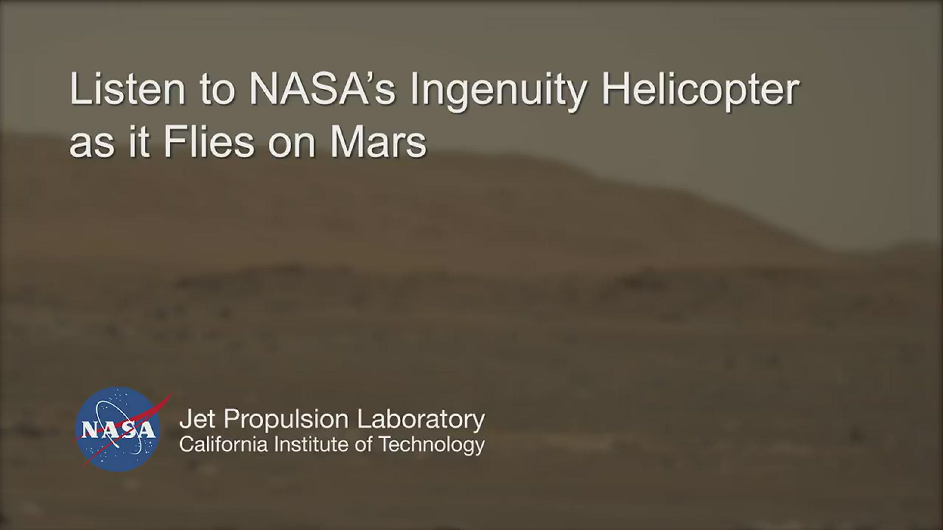 The Mars Perseverance rover detected the low hum of the Ingenuity helicopter flying over the Red Planet.