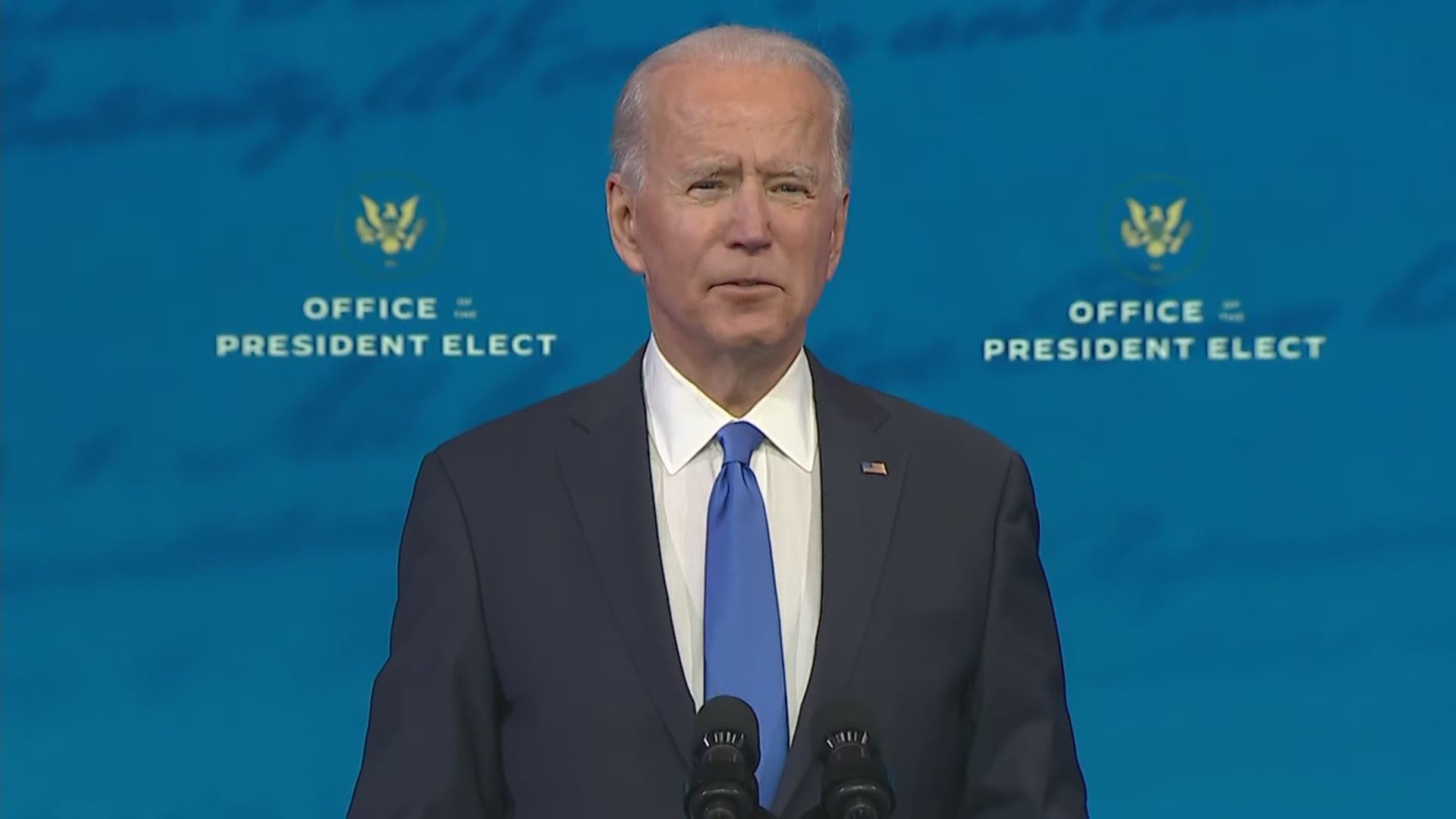 President-elect Joe Biden asked President Donald Trump to accept the outcome of the election after earning 306 electoral votes.