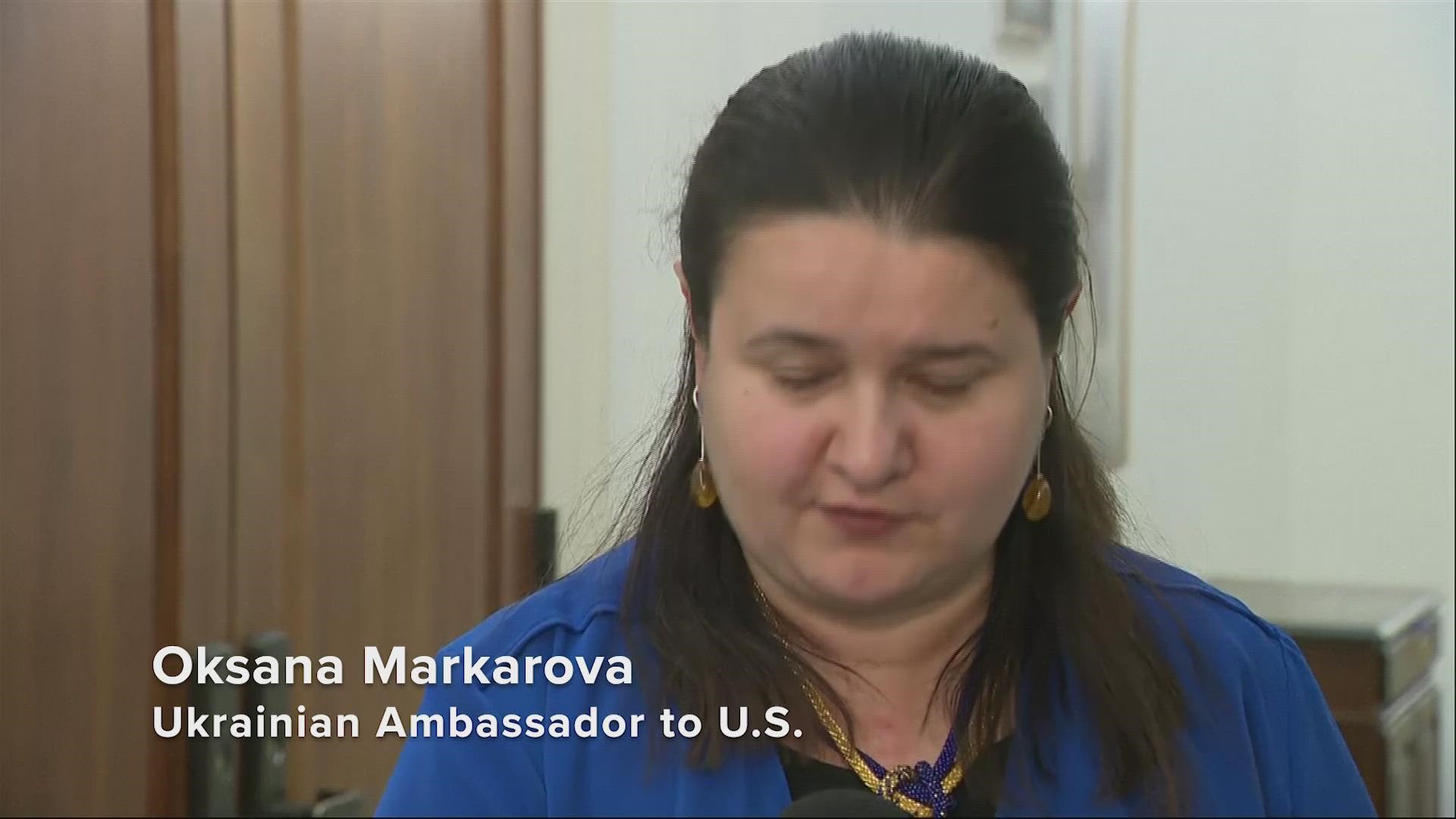 Ukraine's ambassador to the U.S. accused Russia of using a vacuum bomb, an incendiary weapon that she says violates the Geneva Convention.