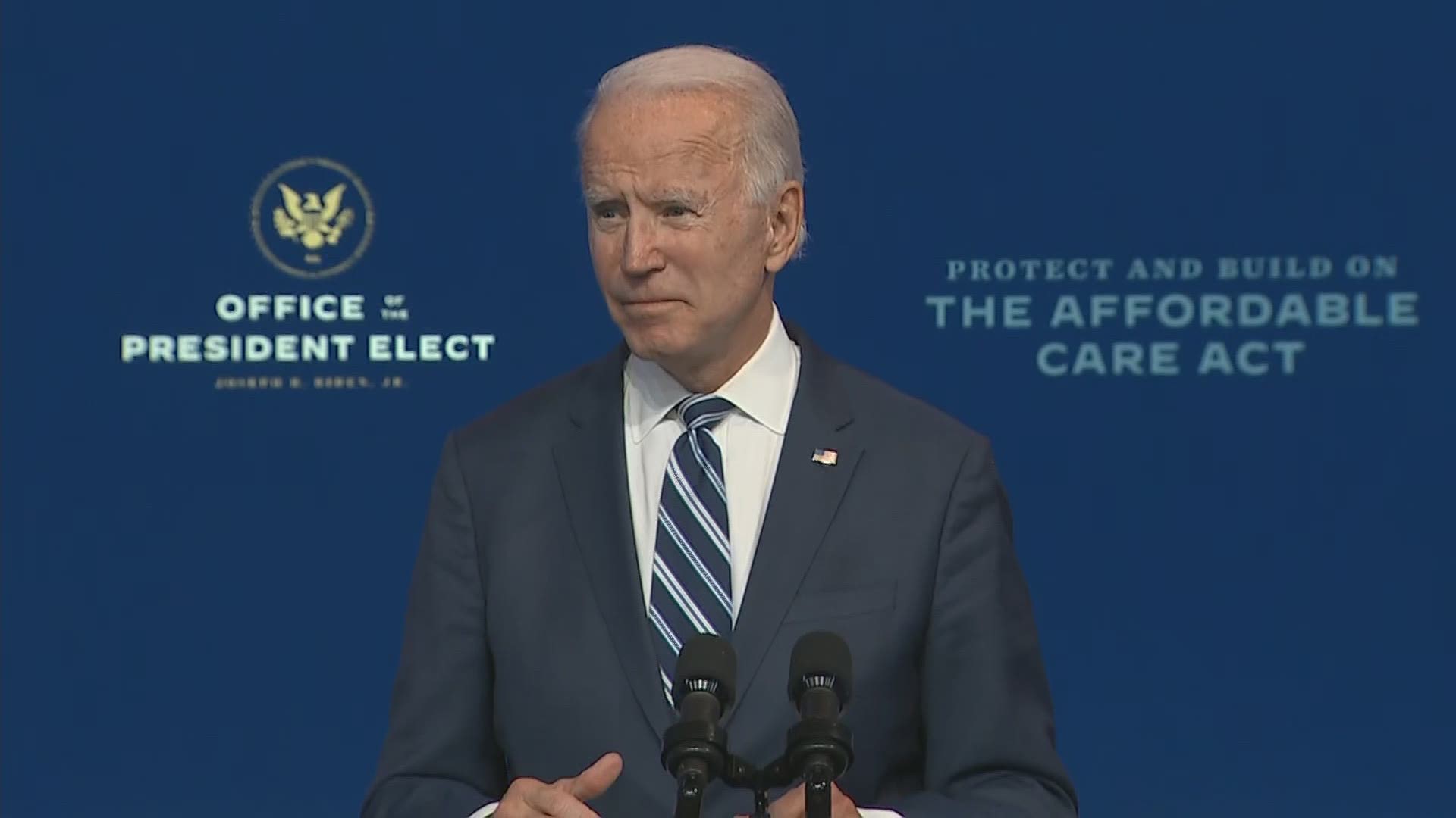 Answering questions for the first time since the election, President-elect Biden shared what his message is to world leaders and President Trump.