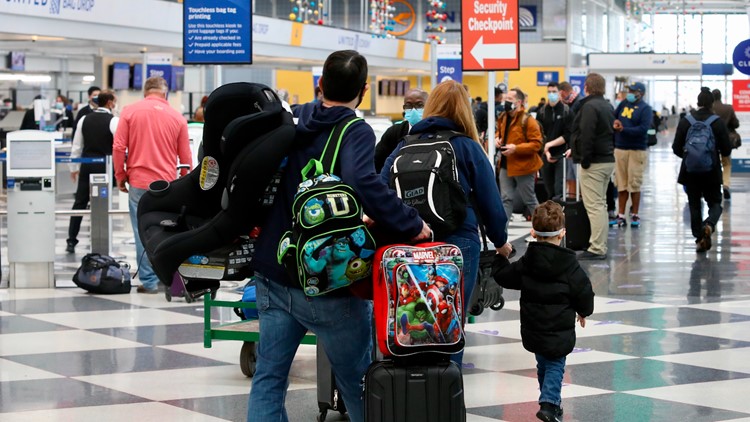 Sunday was busiest air travel day since March, despite pleas to stay home