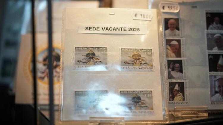 Vatican unveils 'sede vacante' stamps amid papal transition