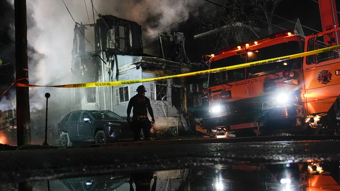 2 officers shot after responding to home later seen on fire | wthr.com