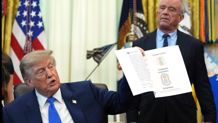 President Trump signs executive order calling for revamped childhood vaccine recommendations