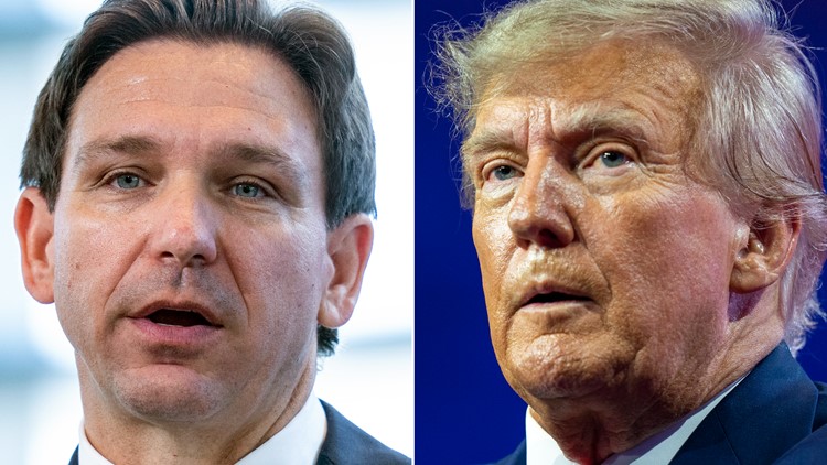 Trump and DeSantis jab at each other on campaign trail in 1st dueling appearances as 2024 candidates